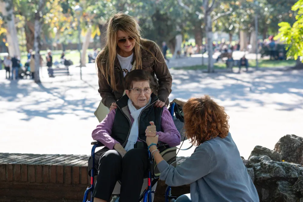 NDIS support worker helping a participant with daily activities